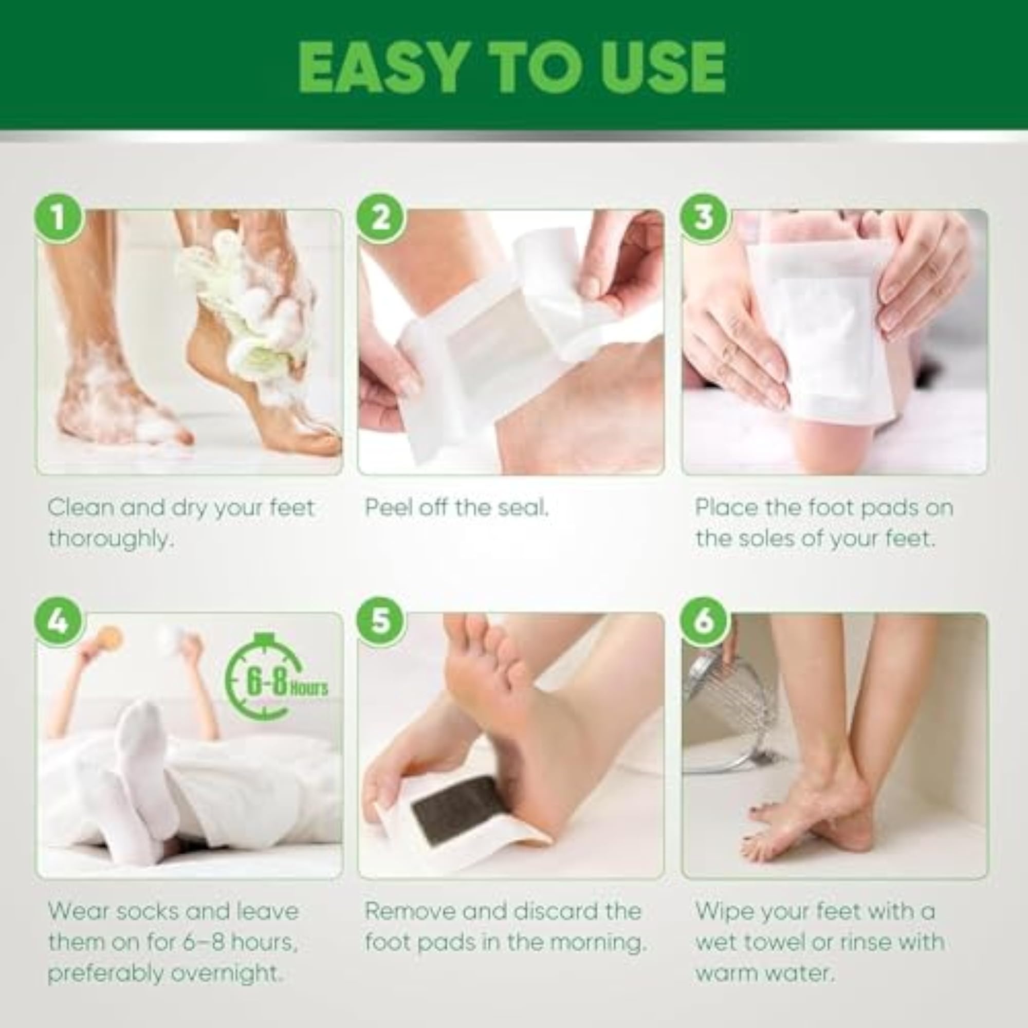 Herbal Foot Care Patches, Self Adhesive for Daily Personal Care